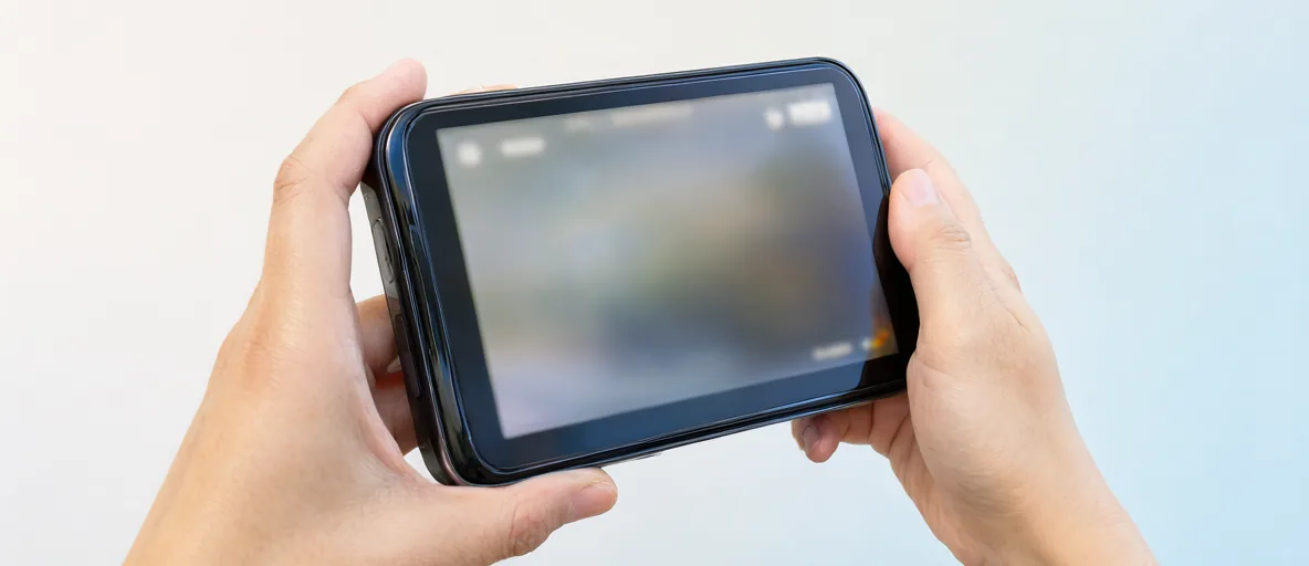 A glossy smartphone with a blank dark screen and a floating dumbbell — illustration for Best Fitness App for Free in 2026: Top Rated Picks